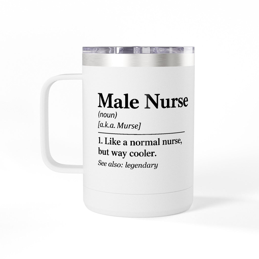 " Male Nurse" Coffee Mug Tumbler, 15oz