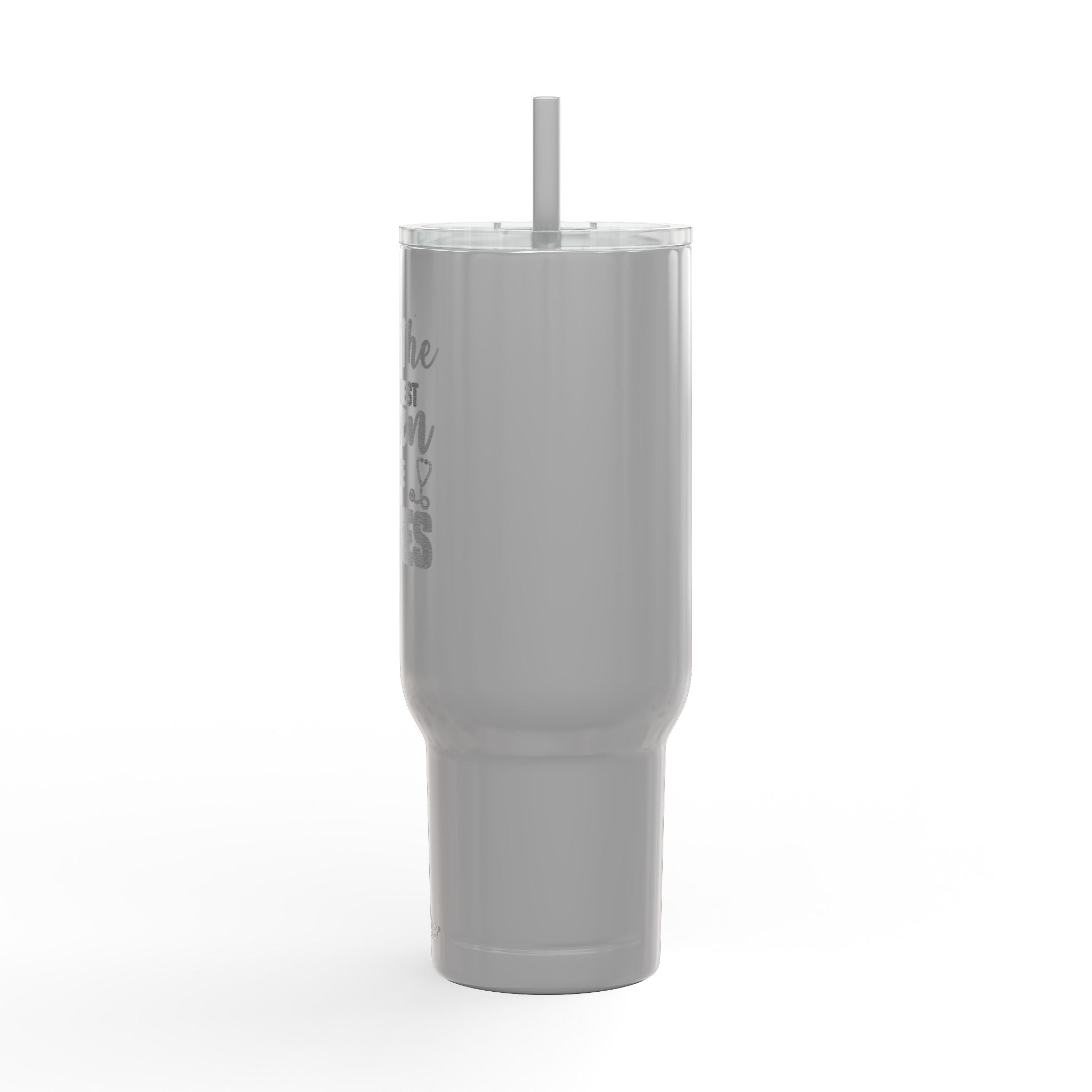 Koozie 40oz Engraved Tumbler- Insulated, Stainless Steel with handle, lid and straw