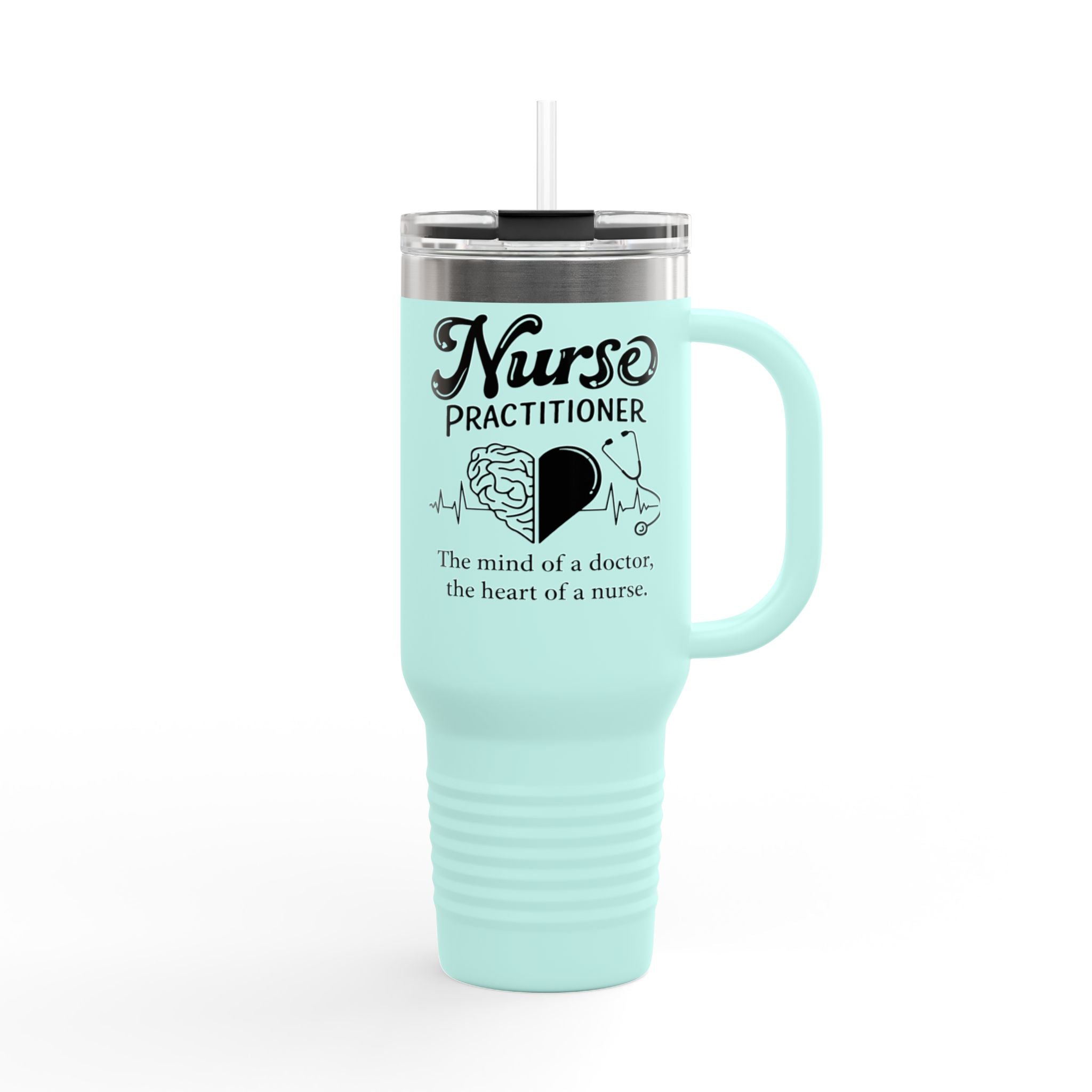 Polar Camel 40oz Insulated Tumbler with a handle and Straw