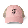 Nurses Women's Washed Mesh-Back Cap, Livin the Nurse Life