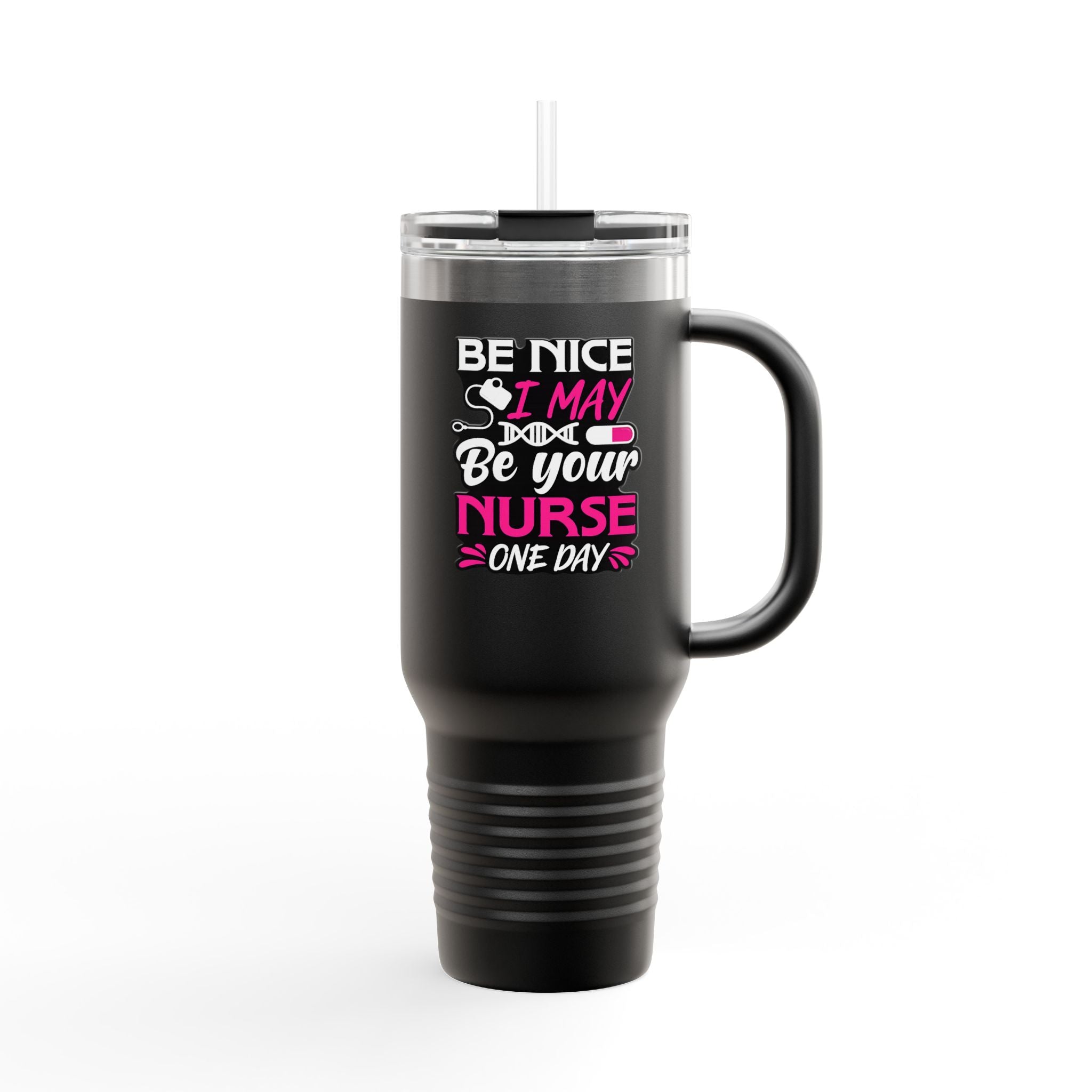 Polar Camel 40oz Stainless Steel Insulated Tumbler with handle, lid and straw