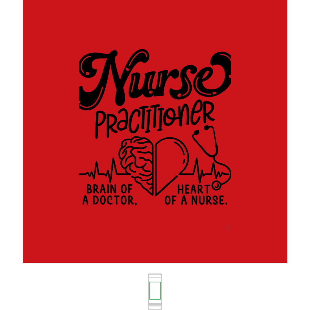 "Nurse Practitioner, Mind of a Doctor, Heart of a Nurse" Polar Camel Skinny- 22oz  Tumbler