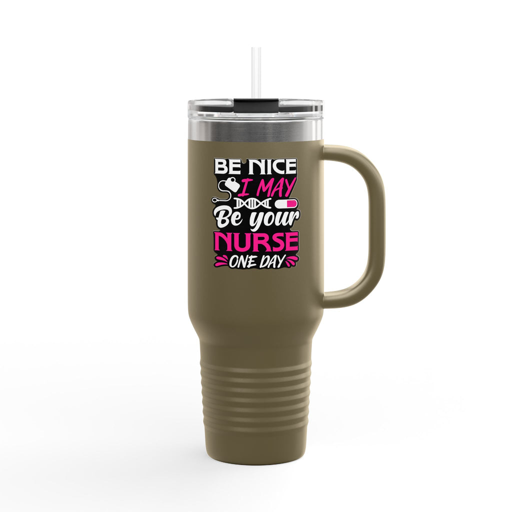 Polar Camel 40oz Stainless Steel Insulated Tumbler with handle, lid and straw