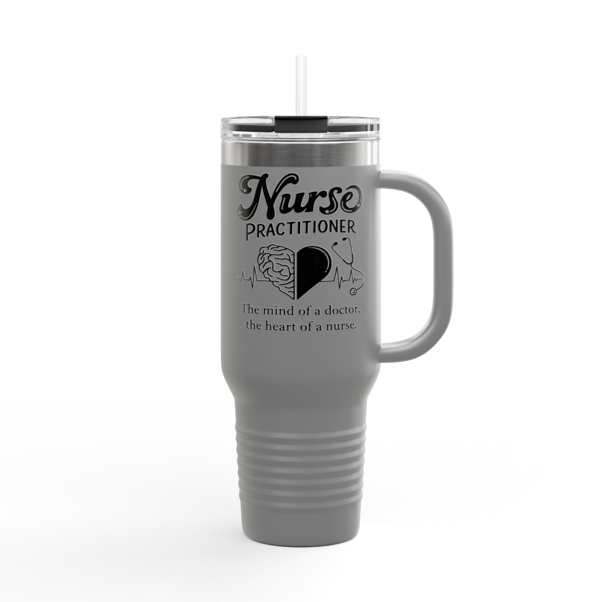 Polar Camel 40oz Insulated Tumbler with a handle and Straw
