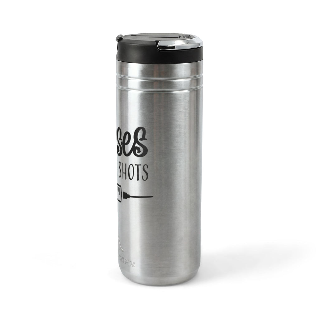"Nurse Call the Shots"  24 oz Tumbler with flip straw