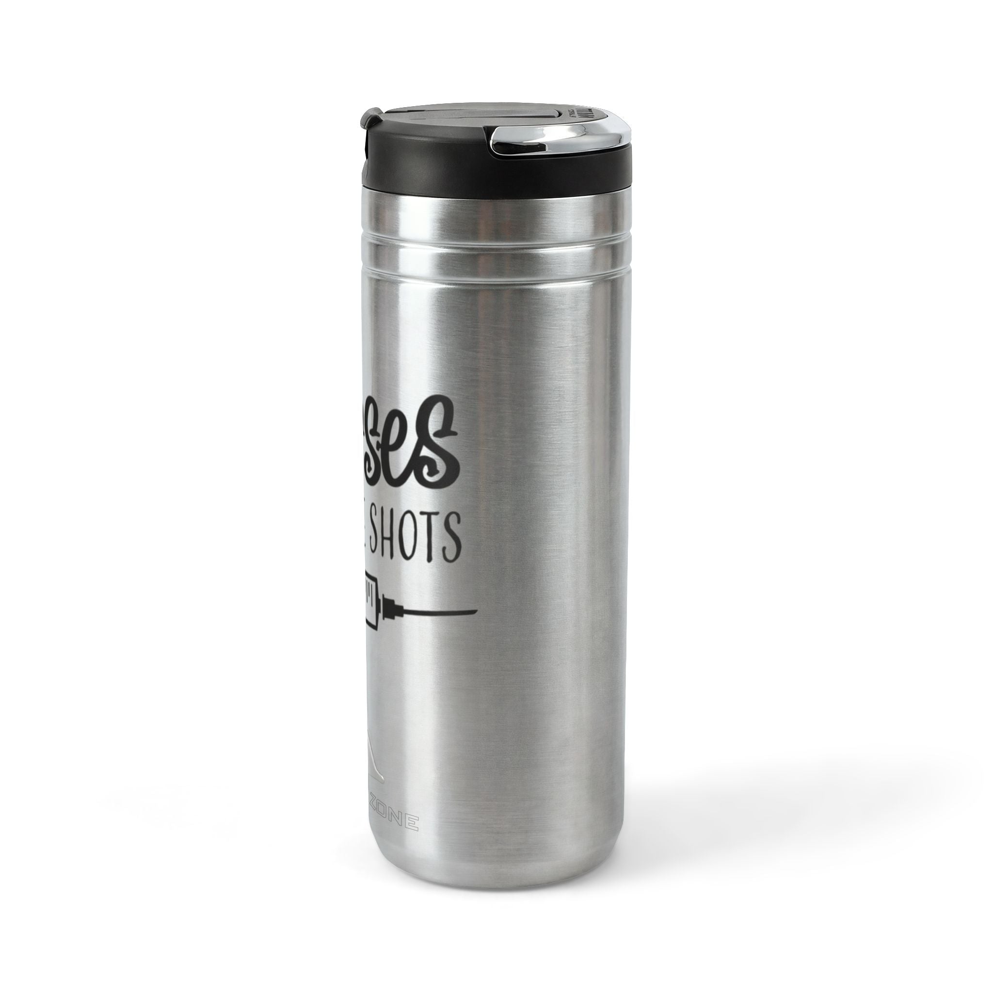 "Nurse Call the Shots"  24 oz Tumbler with flip straw