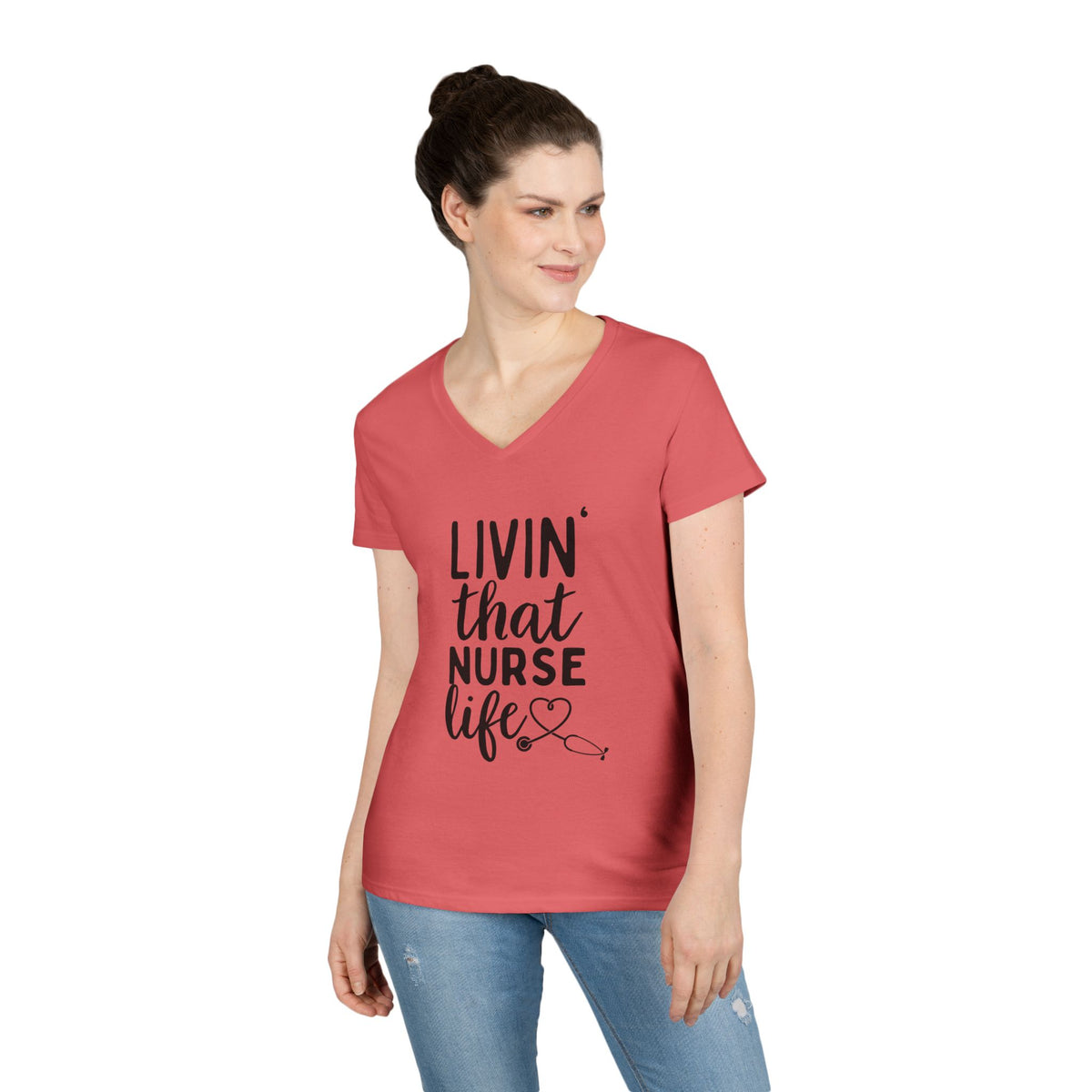 Livin' That Nurse Life V-Neck Tee