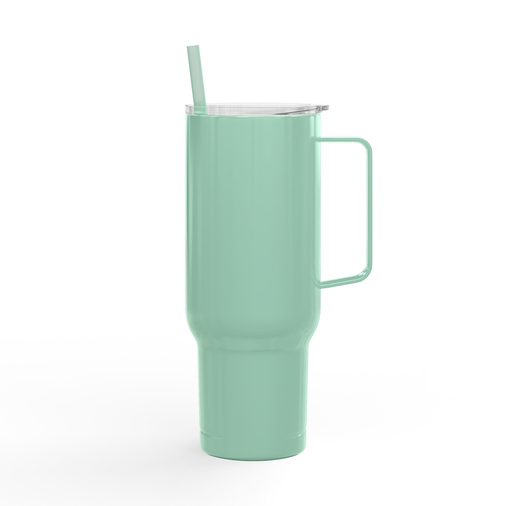 Koozie 40oz Engraved Tumbler- Insulated, Stainless Steel with handle, lid and straw