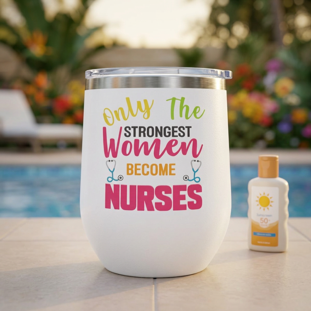 12oz Insulated Stainless Steel Wine Tumbler