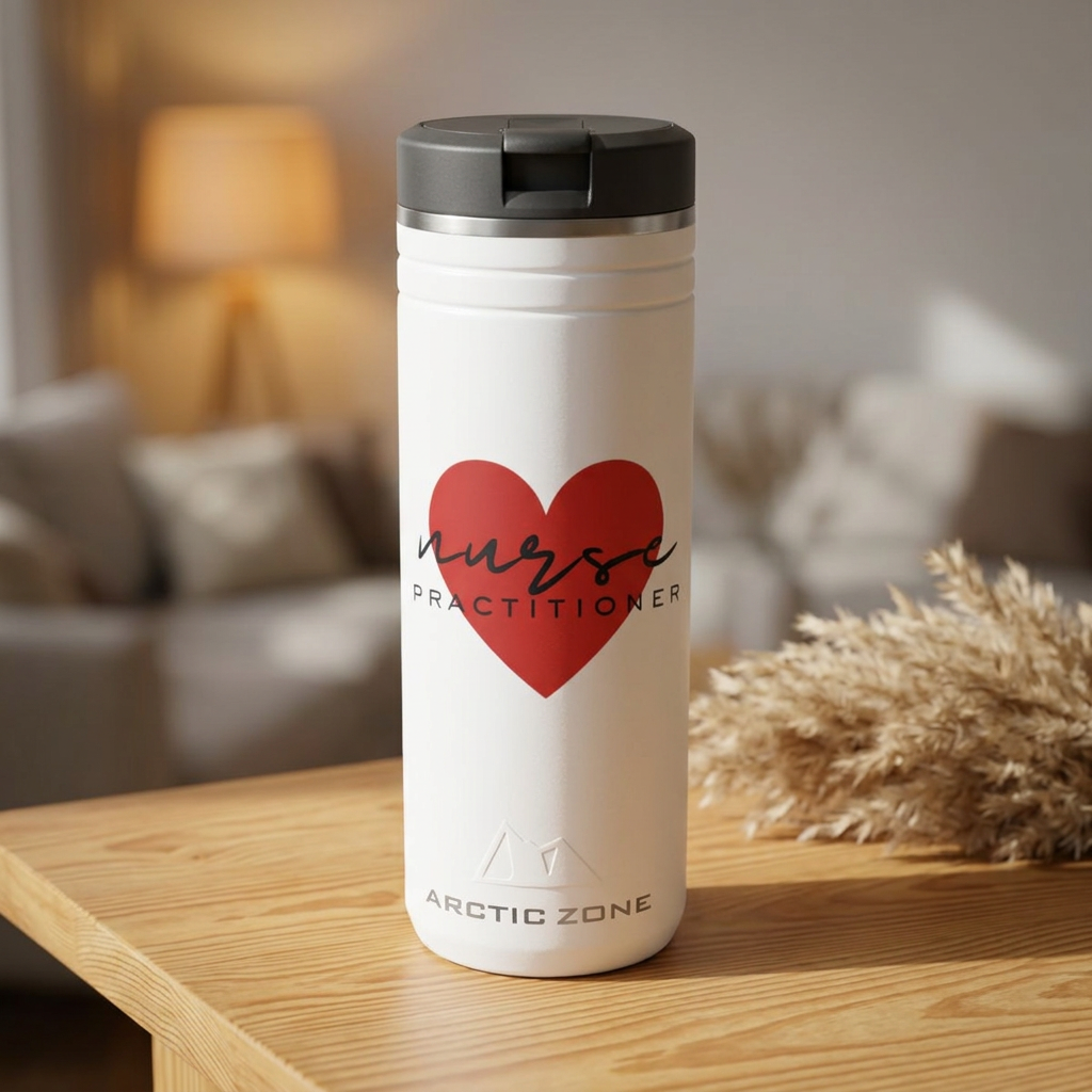 Nurse Practitioner Gift 24oz Thermal Straw Tumbler