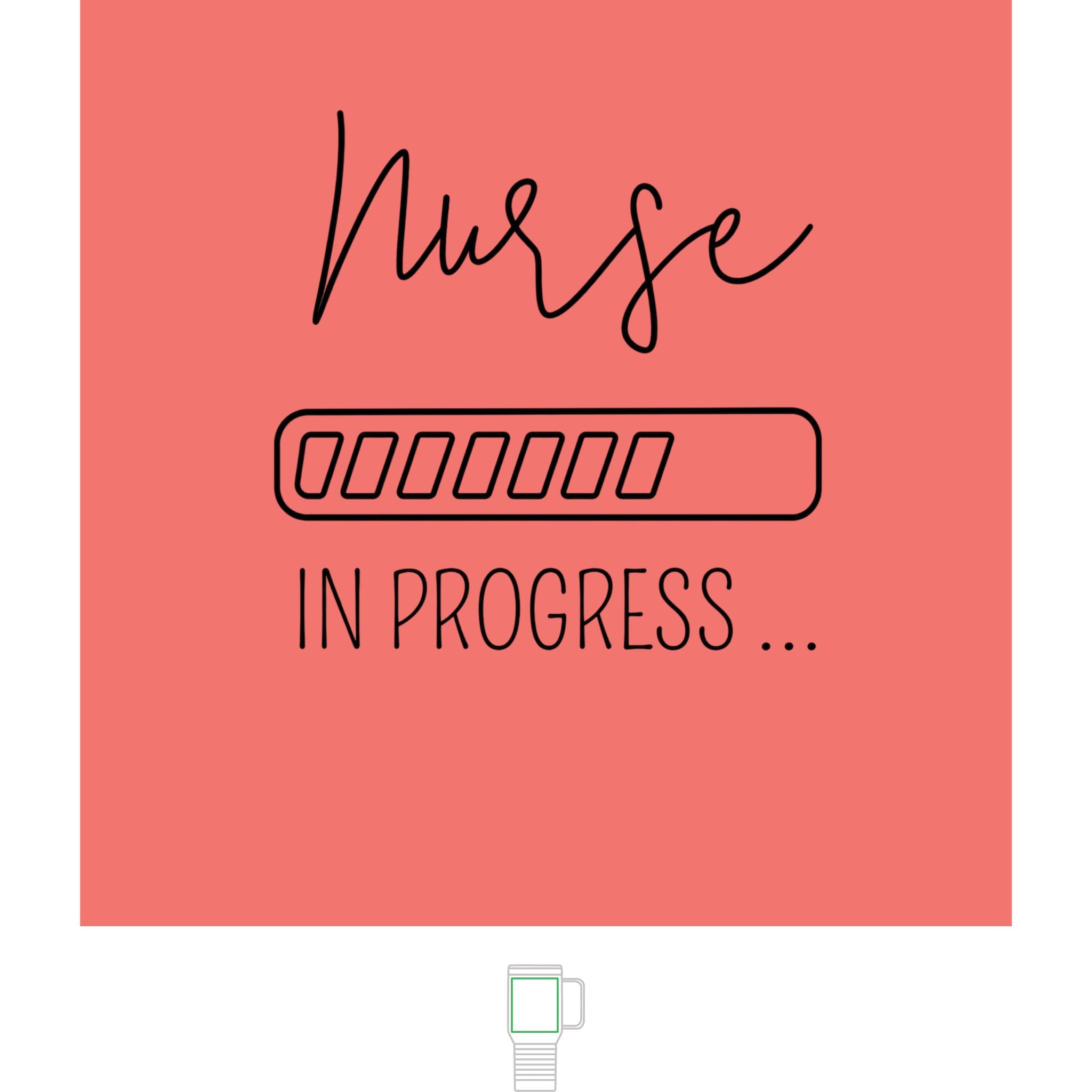 'Nurse In Progress' 20oz Insulated Tumbler