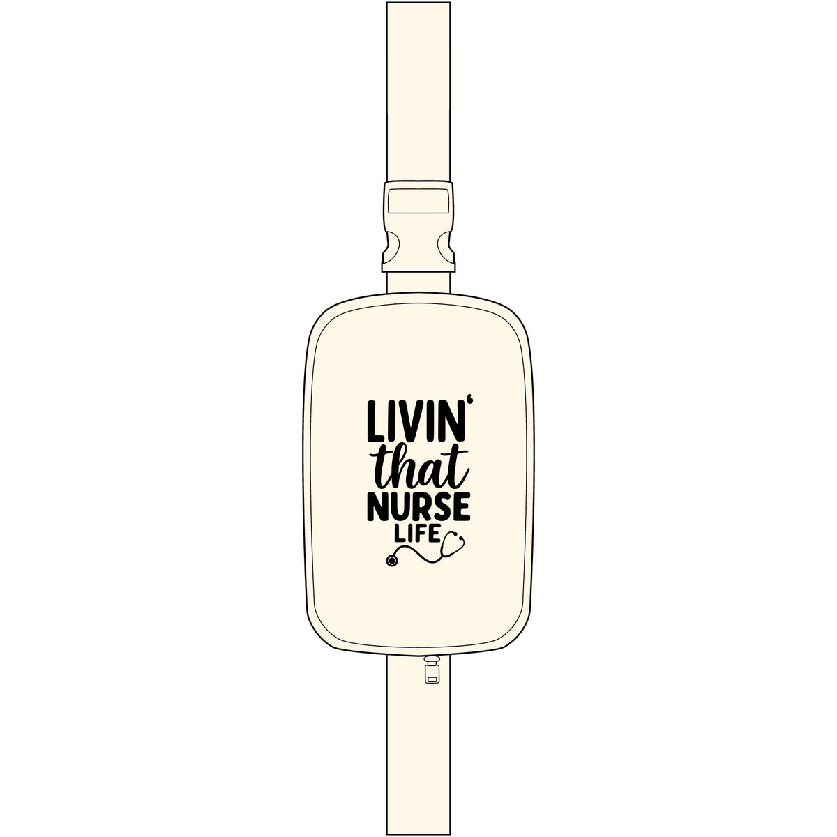Nurse Life Sling Bag — "Livin' That Nurse Life" Embroidered Crossbody