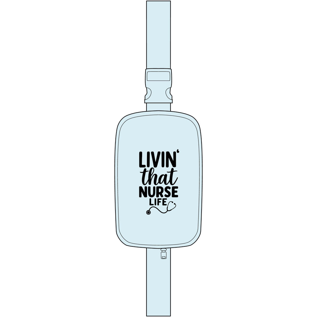 Nurse Life Sling Bag — "Livin' That Nurse Life" Embroidered Crossbody