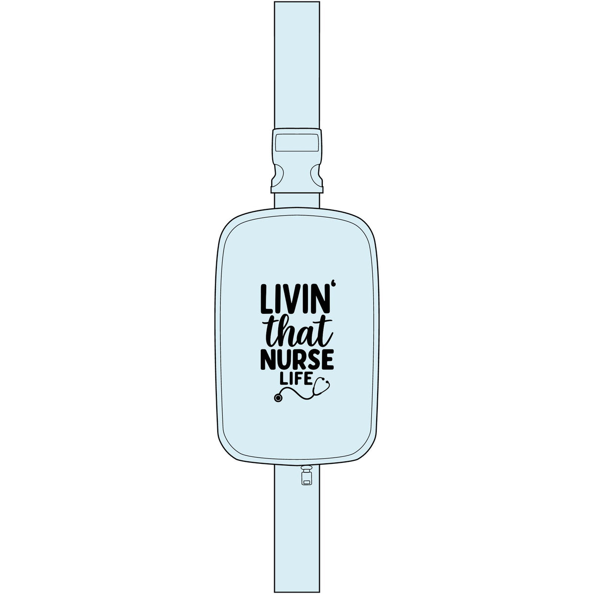 Nurse Life Sling Bag — "Livin' That Nurse Life" Embroidered Crossbody