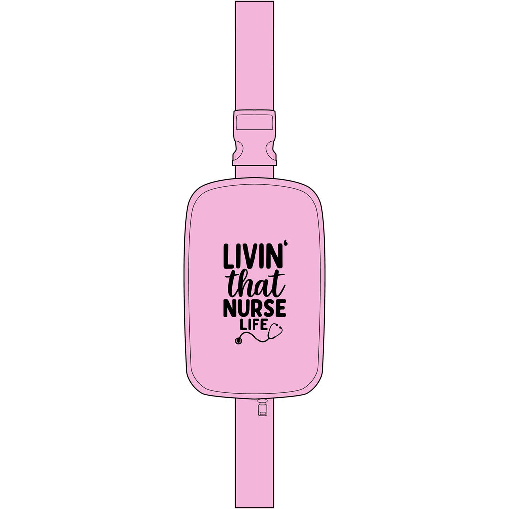 Nurse Life Sling Bag — "Livin' That Nurse Life" Embroidered Crossbody