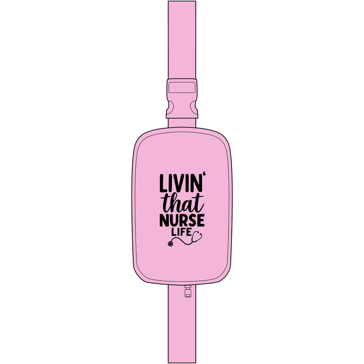 Nurse Life Sling Bag — "Livin' That Nurse Life" Embroidered Crossbody