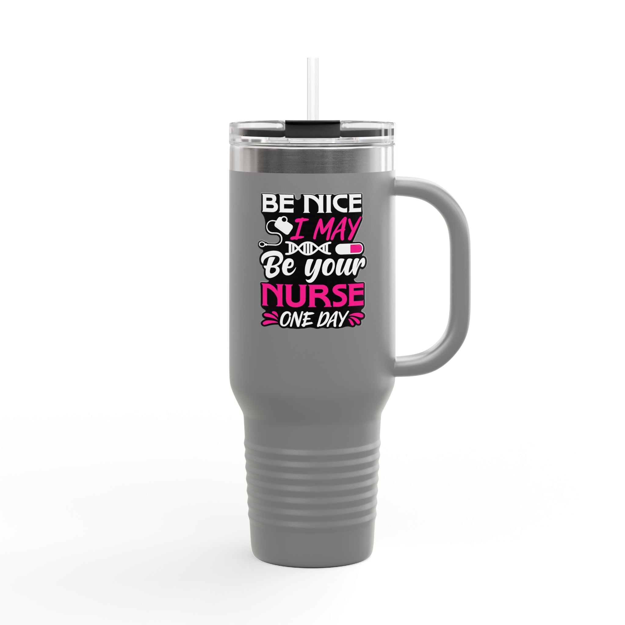 Polar Camel 40oz Stainless Steel Insulated Tumbler with handle, lid and straw