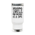 "Saving Lives One Patient at a Time" 14 oz Stainless Steel with Handle