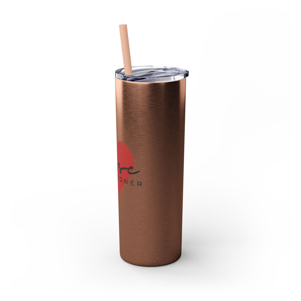 " Nurse Practitioner" Skinny Tumbler with Straw, 20oz