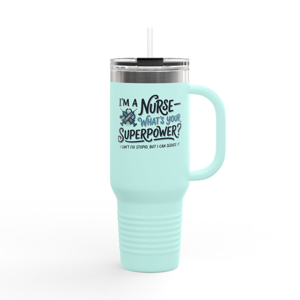 Polar Camel 40oz Insulated Stainless Steel Tumbler with handle and straw