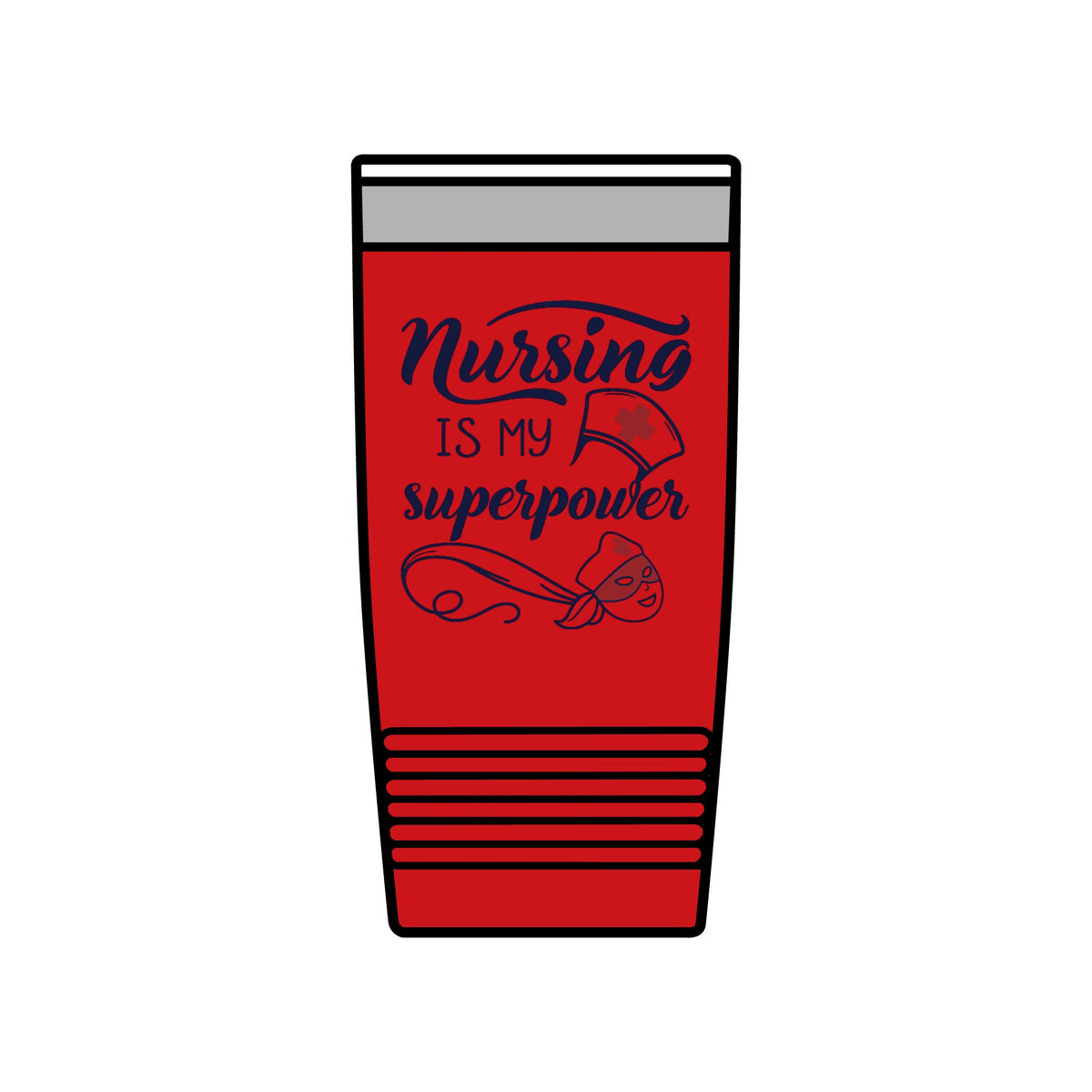 "Nursing is My Superpower" Polar Camel 20oz Tumbler