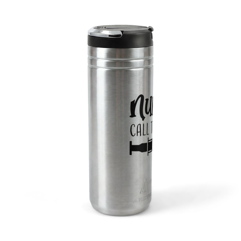 "Nurse Call the Shots"  24 oz Tumbler with flip straw