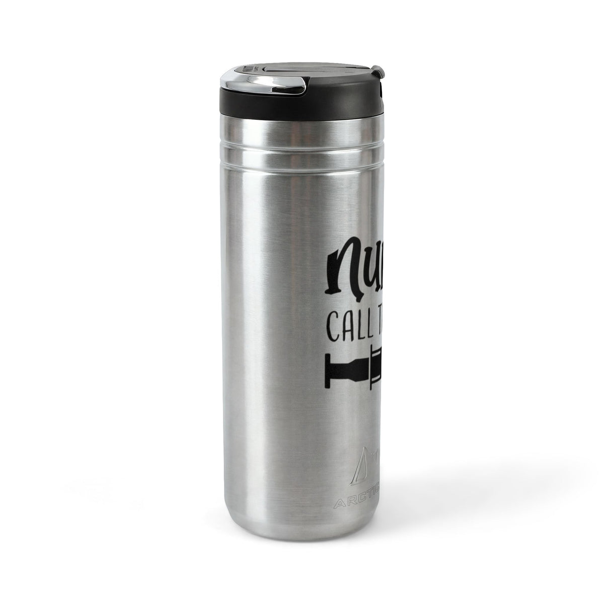 "Nurse Call the Shots"  24 oz Tumbler with flip straw