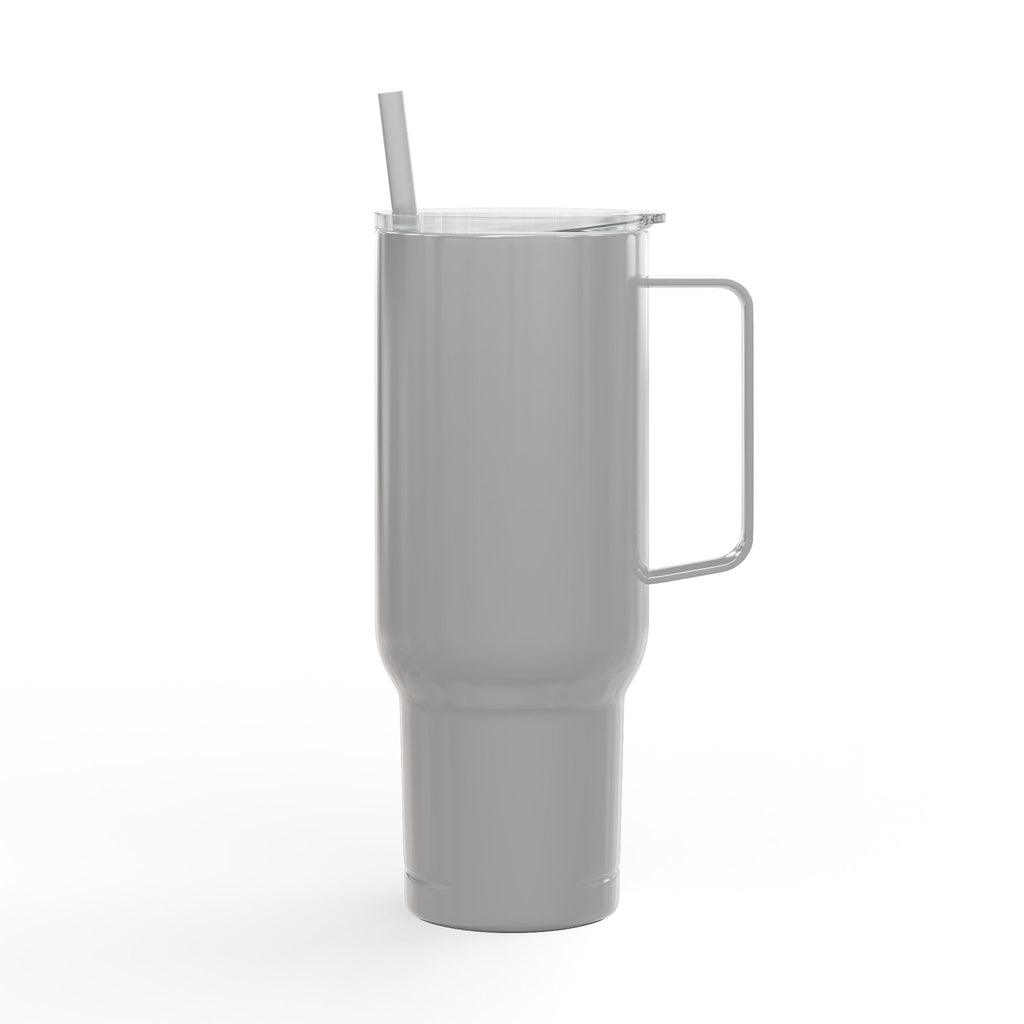 Koozie 40oz Engraved Tumbler- Insulated, Stainless Steel with handle, lid and straw