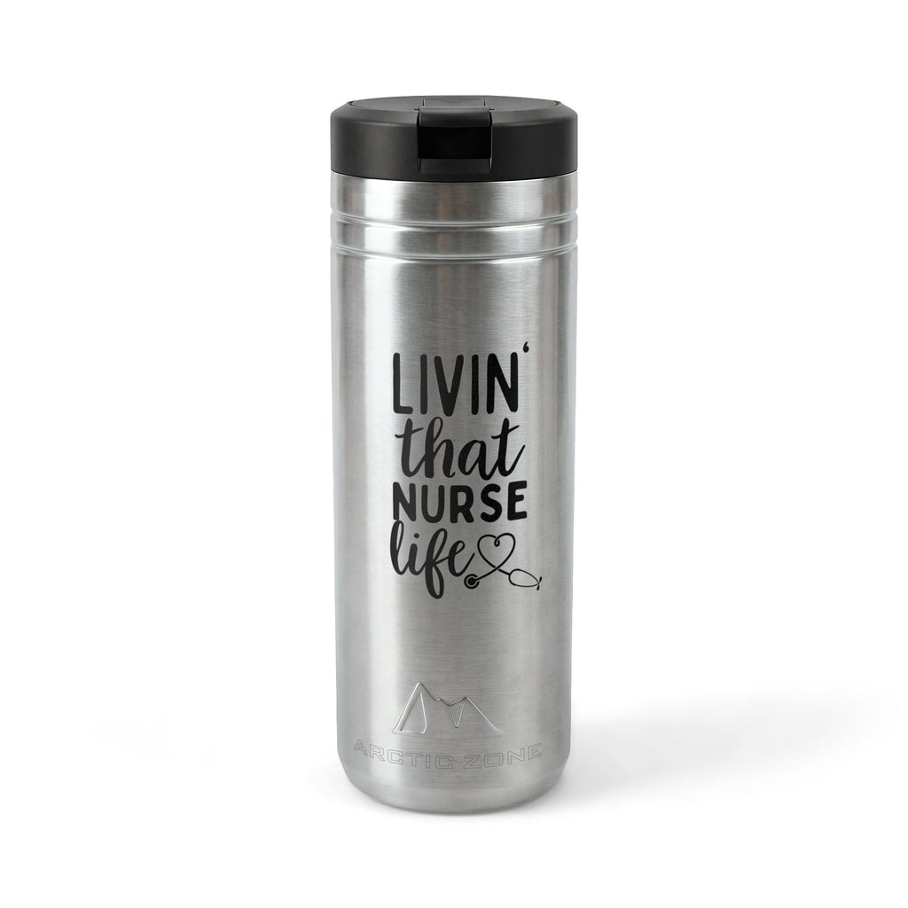 "Livin' That Nurse Life" 24oz Insulated Stainless Steel Tumbler