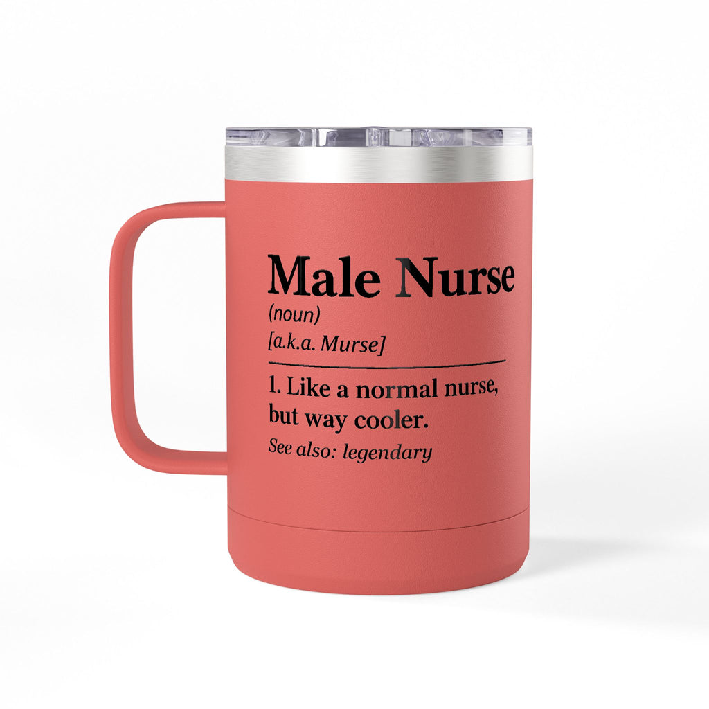 " Male Nurse" Coffee Mug Tumbler, 15oz