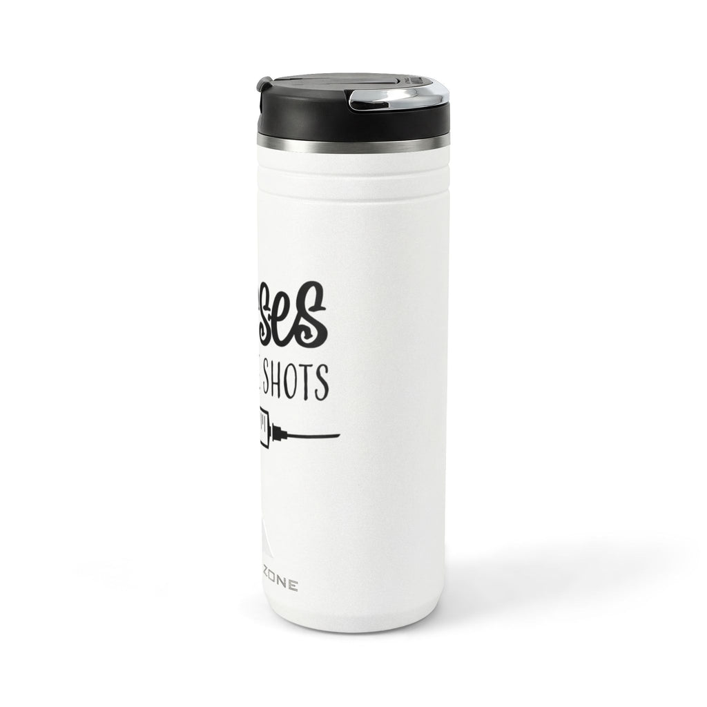 "Nurse Call the Shots"  24 oz Tumbler with flip straw
