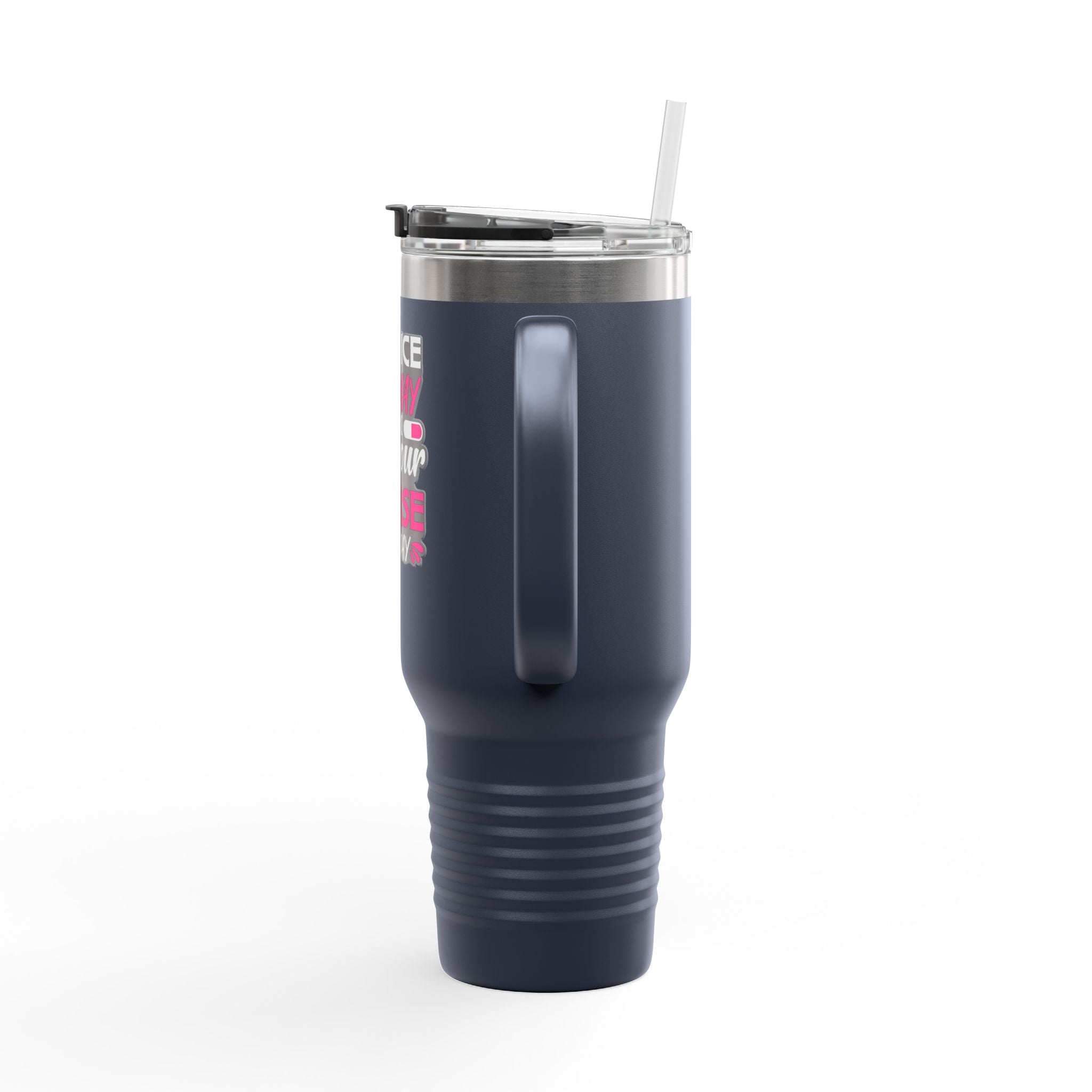 Polar Camel 40oz Stainless Steel Insulated Tumbler with handle, lid and straw