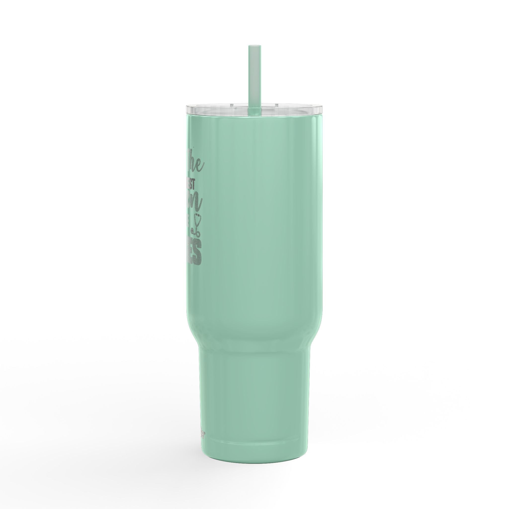 Koozie 40oz Engraved Tumbler- Insulated, Stainless Steel with handle, lid and straw