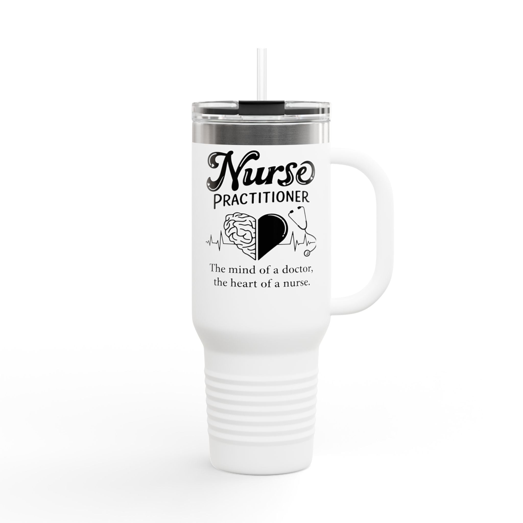 Polar Camel 40oz Insulated Tumbler with a handle and Straw